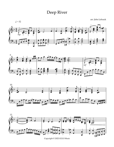 Deep River (arr. John Lehrack)