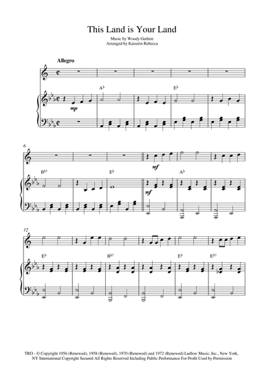 This Land Is Your Land (arr. Kaiserin Rebecca)