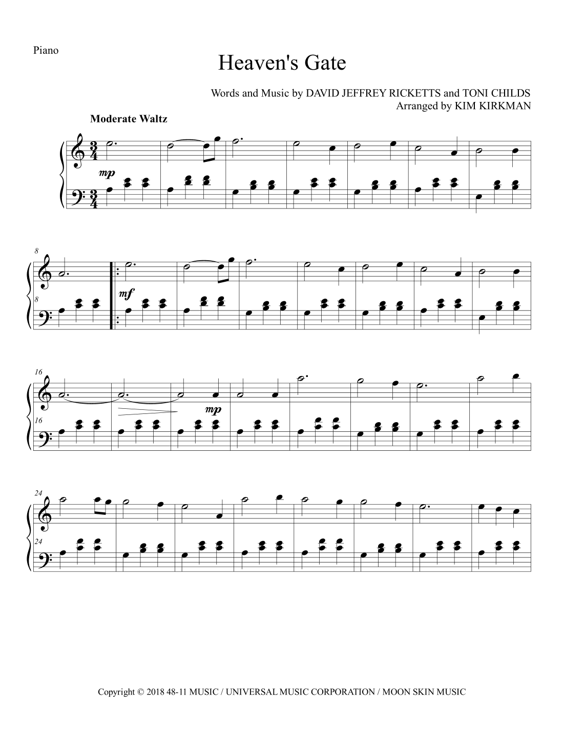 Heaven's Gate (arr. Kim Kirkman)