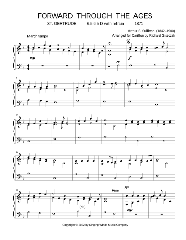 Forward Through the Ages  (ST. GERTRUDE) (arr. Richard Giszczak)