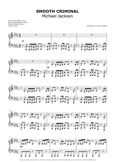 Bad Man (smooth Criminal) (arr. Antje Günther)