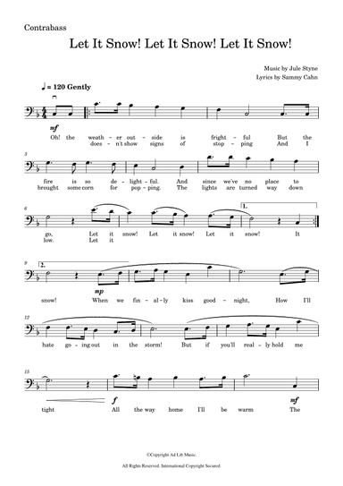 Let It Snow! Let It Snow! Let It Snow! (arr. Music Ad Lib)