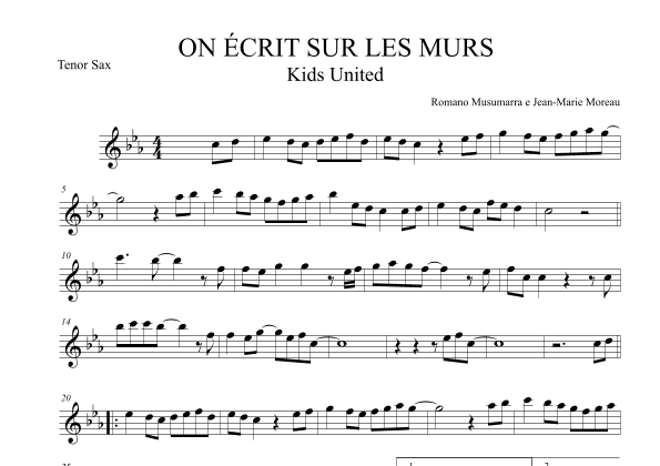 On Ecrit Sur Les Murs (arr. Leo Silva)