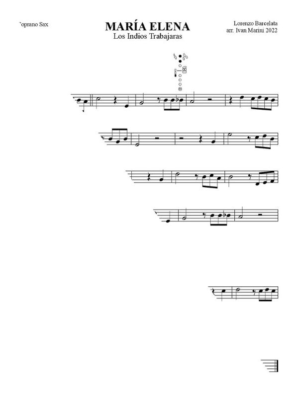 Maria Elena (arr. Ivan Marini)
