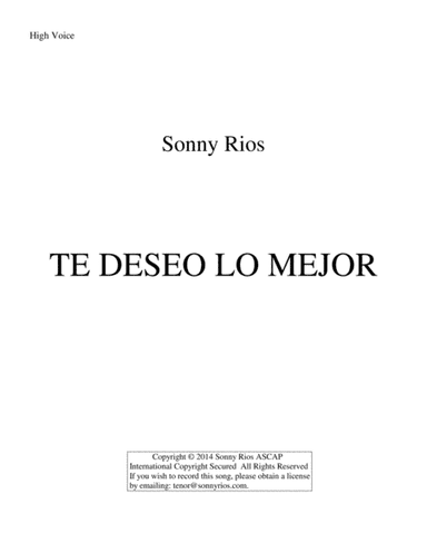 TE DESEO LO MEJOR
