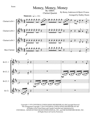 Money, Money, Money (arr. by Hadley Hazen)