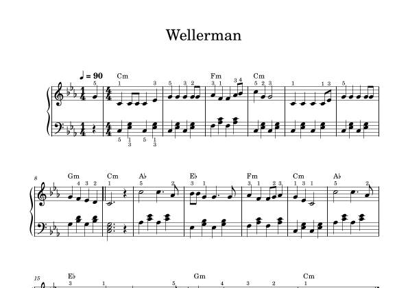 Wellerman (folk song) - piano (arr. Piano eTutor app)