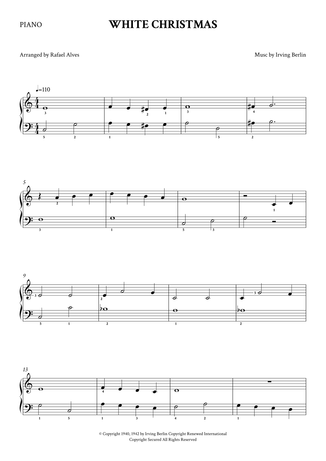 White Christmas (arr. Rafael Alves)