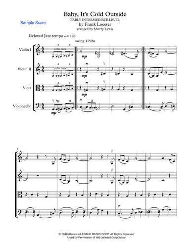 Baby, It's Cold Outside (arr. Sherry Lewis)