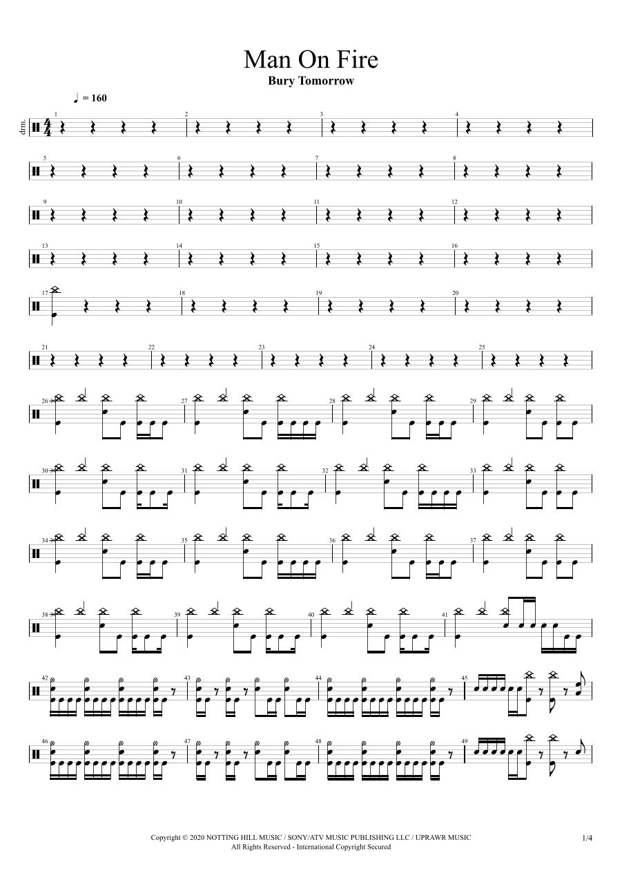 Man On Fire (arr. Cyril Mayer)