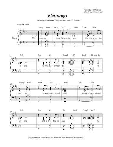 Flamingo (arr. Dave Gingras, John E. Dosher)