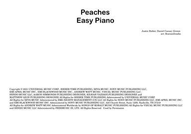 Peaches (arr. @caracoltracks)