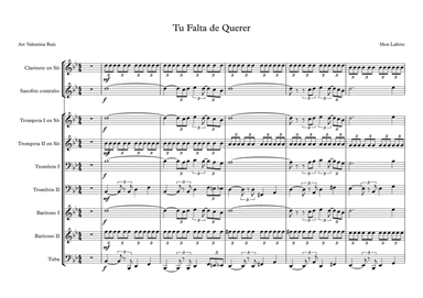 Tu Falta De Querer (arr. Valentina Ruiz)