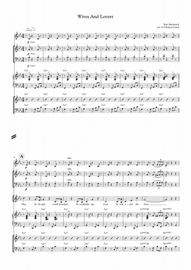 Wives And Lovers (arr. Ollie Kaiper-Leach)