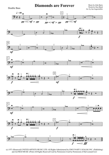 Diamonds Are Forever (arr. Jan Angermüller)
