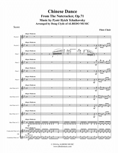 Chinese Dance from The Nutcracker for Flute Choir (arr. Doug Clyde)
