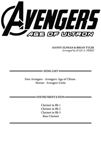 New Avengers-avengers: Age Of Ultron (arr. Juan A. Perez)
