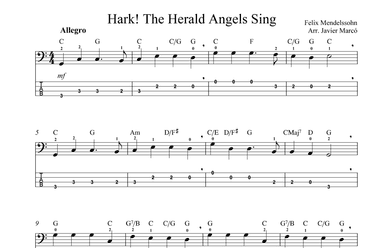 Christmas Carols for Bass: Hark! The Herald Sing (arr. Javier Marcó)