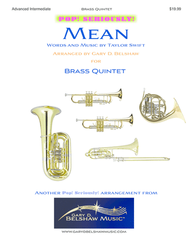 Mean (arr. Gary D. Belshaw (ASCAP))