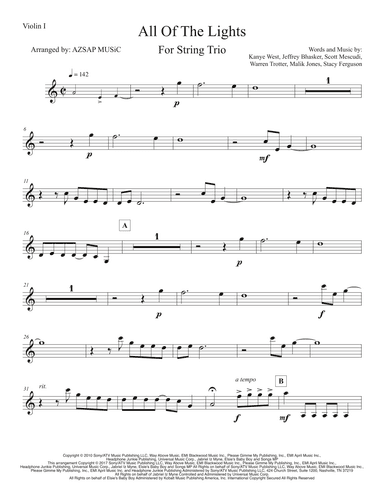 All Of The Lights (arr. AZSAP MUSiC)