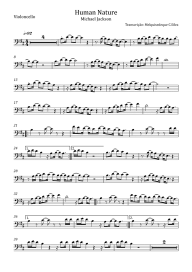 Human Nature (arr. Melquisedeque C.Silva)