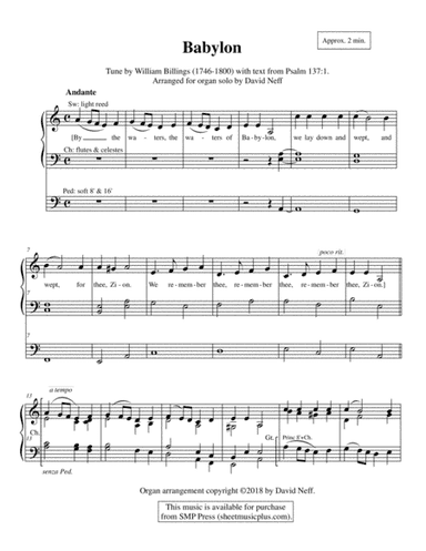 Babylon (arr. David Neff)