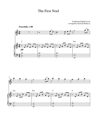 The First Noel (arr. Kaiserin Rebecca)