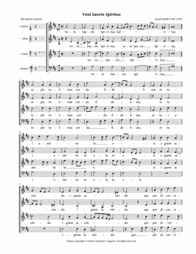 Veni Sancte Spiritus (Handl) (arr. Aristotle A. Esguerra)