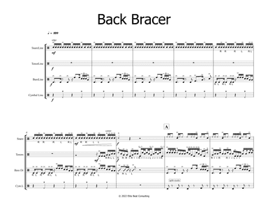 Drum Line Cadence - Back Bracer