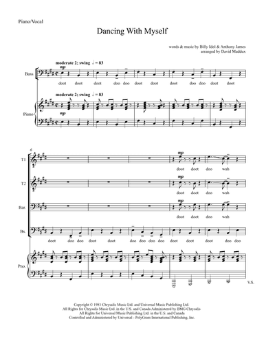 Dancing With Myself (arr. David Maddux)