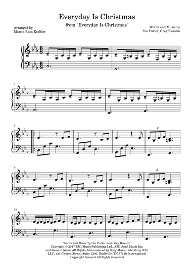 Everyday Is Christmas (arr. Marcia Rosa Koehler)