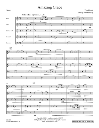 Amazing Grace (arr. Tim Rumsey)