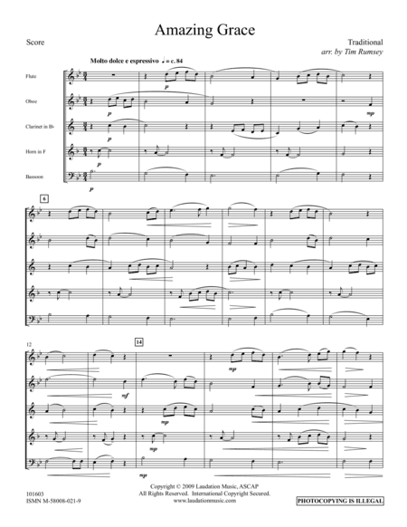 Amazing Grace (arr. Tim Rumsey)