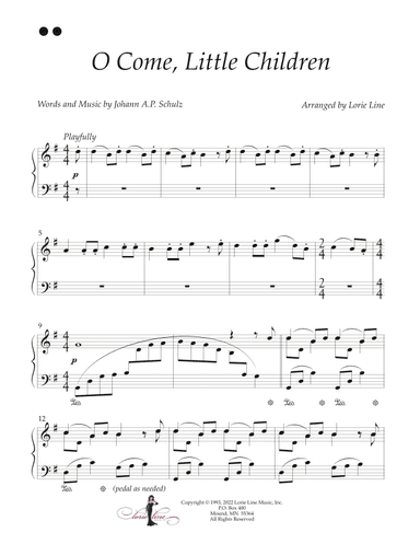 O Come, Little Children (arr. Lorie Line)