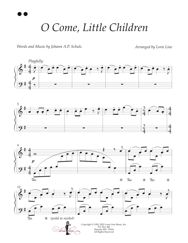O Come, Little Children (arr. Lorie Line)