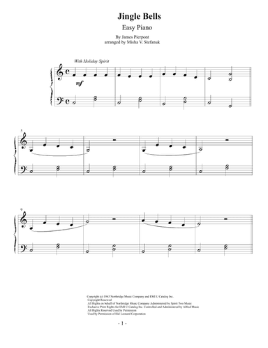 Jingle Bells (arr. Misha Stefanuk)