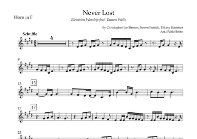 Never Lost (arr. Fabio Britto)