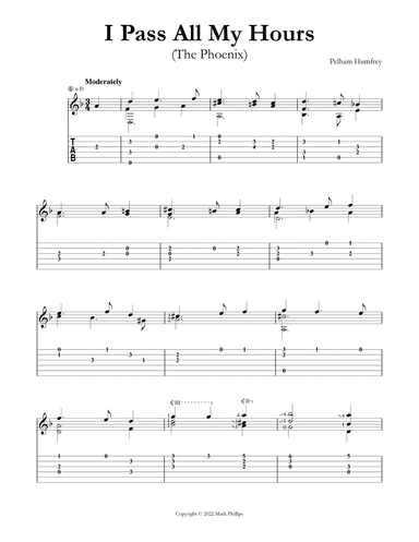 I Pass All My Hours (arr. Mark Phillips)