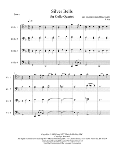 Silver Bells (arr. J Aos)