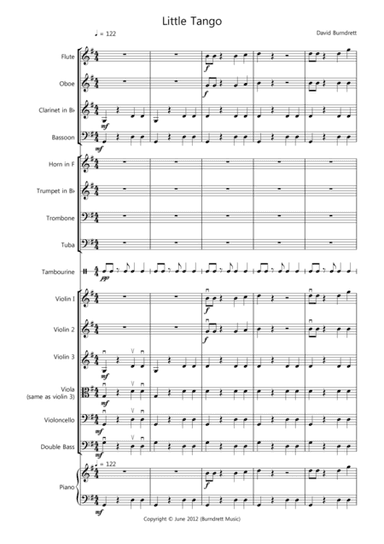 Little Tango for Beginning School Orchestra