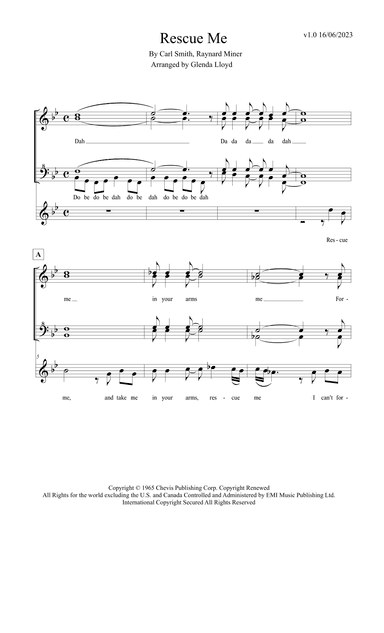 Rescue Me (arr. Glenda Lloyd)