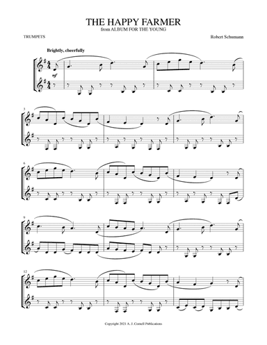 The Happy Farmer (from Album for the Young) (arr. Mark Phillips)