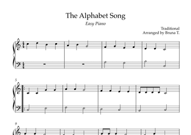 The Alphabet Song (Kids' Piano) (arr. Bruna T.)