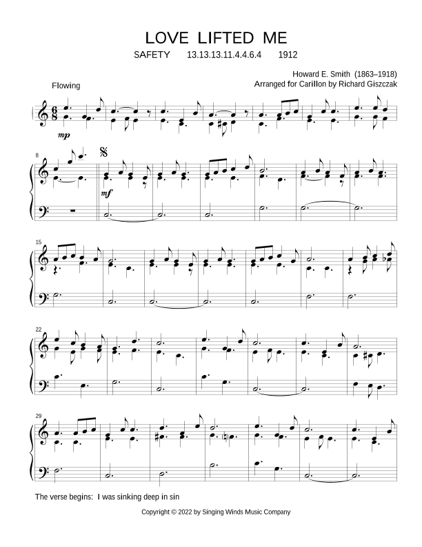 Love Lifted Me (SAFETY) (arr. Richard Giszczak)
