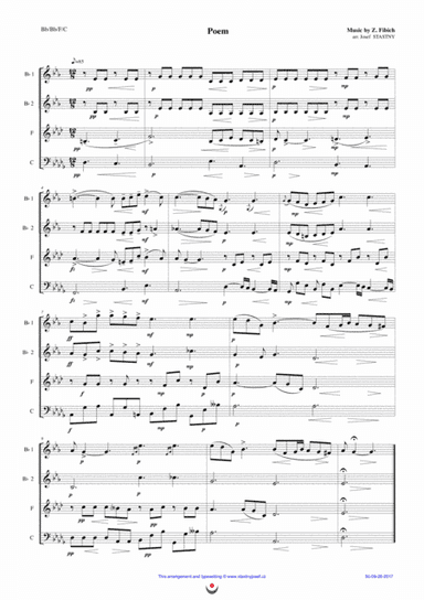 Poem (arr. Josef STASTNY)