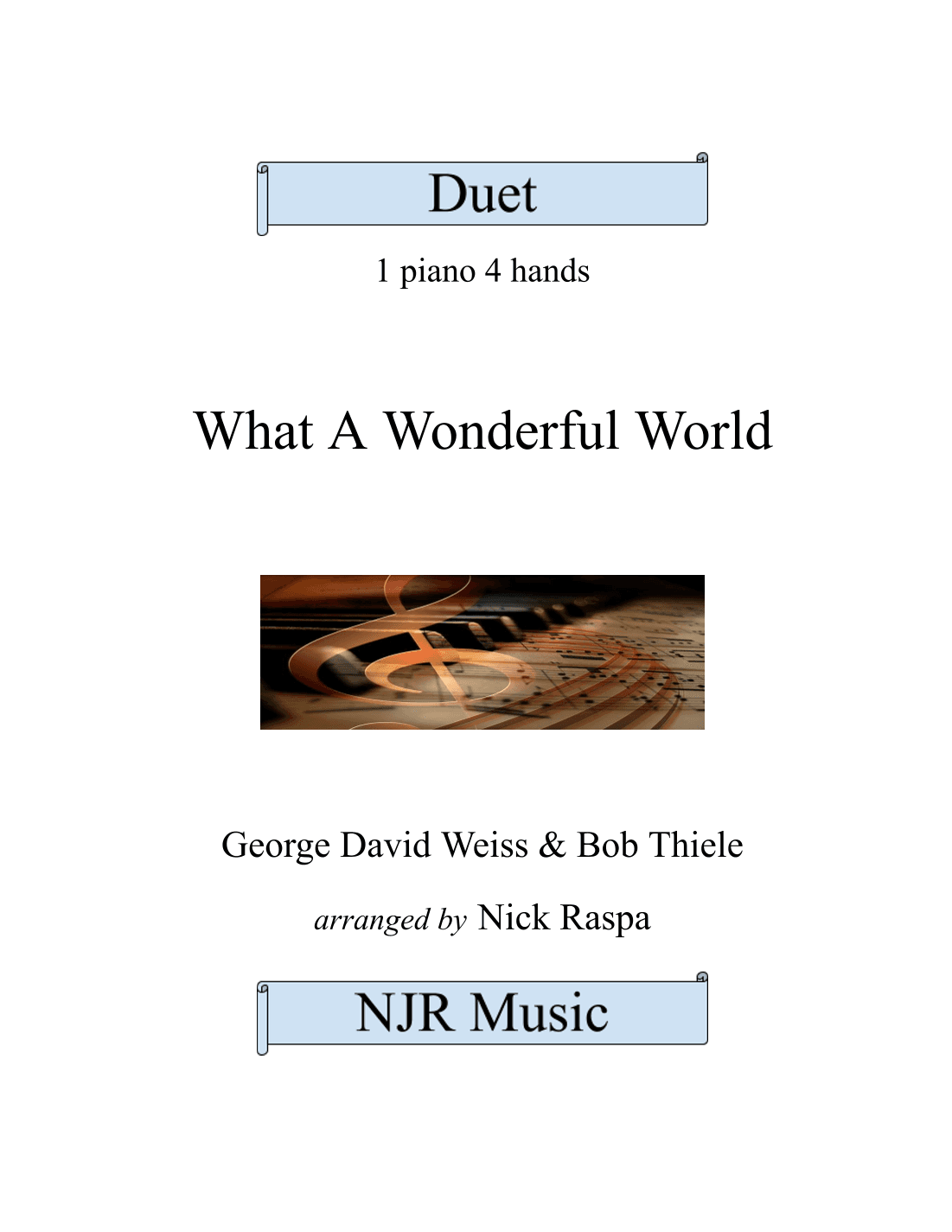 What A Wonderful World (arr. NJR Music)