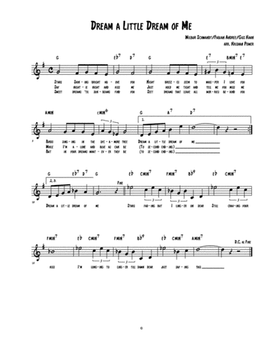 Dream A Little Dream Of Me (arr. Krishan Power)