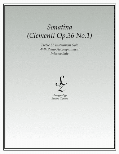 Sonatina-Clementi (Op. 36, No. 1) (treble Eb instrument solo) (arr. Sandra Zylstra)