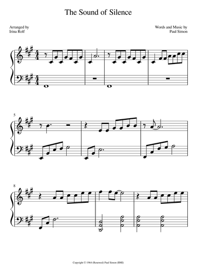The Sound Of Silence (arr. Irina Rolf)
