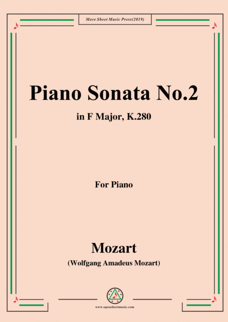 Mozart-Piano Sonata No.2 in F Major,K.280 (arr. MSM)